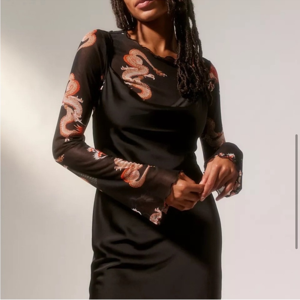 Urban Outfitters | Mallory Dress Black